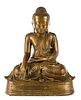 20th C. Chinese Bronze Seated Shakyamuni Buddha