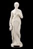 Carved Alabaster Classical Sculpture of Hebe