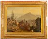 British Colonialist Oil Painting of India Mtns
