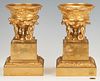 Pair French Neoclassical Ormolu Urns