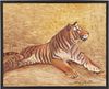 Helen LaFrance O/C Painting, Tiger in Repose