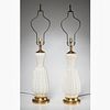 Barovier & Toso (style), pair Murano glass lamps