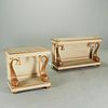 Set (2) Venetian style painted side tables