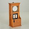 Antique oak punch / time clock