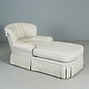Custom upholstered chaise longue