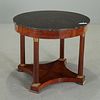 French Empire marble top center table