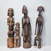 (4) West African carved figures