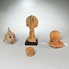 Bura-Asinda, (4) clay anthropomorphic artifacts