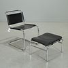 Marcel Breuer style chair and ottoman