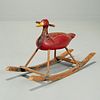 Unusual American Folk Art duck rocker