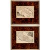 Pair antique maps, Italy, 18th c.