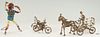 3 Vannoy Streeter Wire Sculptures, Tina Turner, Buggy, & Motorcycle