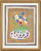 Sybil Gibson Outsider Art Still Life Painting with Flowers