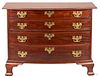 New England Chippendale Mahogany Bowfront Chest