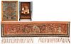 Chinese Table Screen, Silk Embroidery & Asian Thangka, 3 pcs