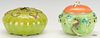 2 Chinese Porcelain Fruit Box Forms