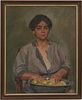 James B. Richardson O/B, Woman Peeling Apples