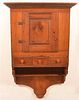 PA 18th Century Softwood Hanging Cupboard.