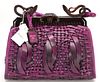 NWT Christian Dior Ltd. Ed. Purple Leather Samourai Bag