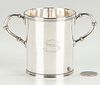 KY Double Handled Coin Silver Cup, Blanchard