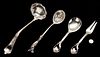 4 Sterling Silver Serving Pieces, incl. Tiffany, Whiting
