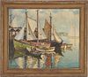 Ernest de Nagy exhibited O/C Maritime Painting, Rockport Harbor