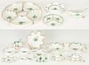 22 Pcs. Herend Chinese Bouquet Green Tableware