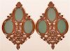 Pair of Victorian Carved Walnut Picture Frames.