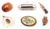 4 Ladies Gemstone Pendants & 2 Ladies Gemstone Pins, 6 items