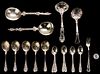 28 pcs Assorted Silver Flatware, incl. Gorham, English, French & Repousse