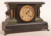 Sessions Faux Slate and Marble Mantel Clock.