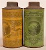 Tin Lithograph Coffee and Tea Canisters.