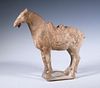 CHINESE TANG DYNASTY POTTERY HORSE
