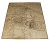 INCREDIBLE & RARE 1817 MASSIVE SCALE ENGRAVED MAP OF EDINBURGH, ORIGINAL LEATHER CASE, ROBERT KIRKWOOD (1774-1818)