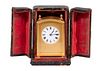 CASED C.H. HOUR FRENCH CARRIAGE CLOCK