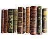 LOT OF TEN LEATHER BOUND BOOKS