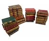 LOT OF THIRTY-FIVE LEATHER BOUND BOOKS