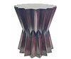 CONTEMPORARY CAST WOOD FINISH SIDE TABLE