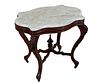VICTORIAN MARBLE TOP SIDE TABLE