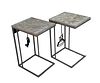 PAIR OF CONEMPORARY SIDE TABLES
