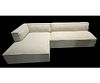 CONTEMPORARY LINEN UPHOLSTERED SECTIONAL