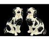 PAIR OF 19th CENTURY STAFFORDSHIRE DOGS
