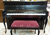 1962 Rippen Upright Piano with Bench.