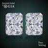 4.04 carat diamond pair Radiant cut Diamond GIA Graded 1) 2.01 ct, Color E, VS2 2) 2.03 ct, Color E, VS2 . Appraised Value: $149,900 