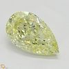 1.02 ct, Natural Fancy Yellow Even Color, IF, Pear cut Diamond (GIA Graded), Appraised Value: $22,100 