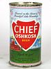 1961 Chief Oshkosh Beer 12oz Flat Top Can 49-27 Wisconsin