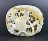 Chinese Reticulated Jade Plaque w /Phoenix,Ming D.