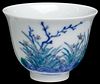 Chinese Doucai Glazed Wine Cup