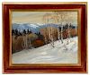 Don Bemco Bennett Winter Oil Painting, Signed