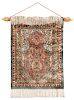 Hand Woven Persian Silk Prayer Carpet